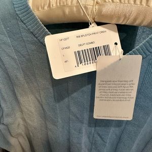 Blue ombré cotton by autumn cashmere sweater